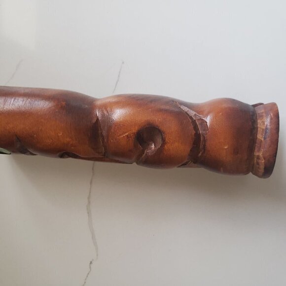 hand Carved Wooden Statue, 6" tall - Picture 7 of 14